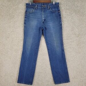 Vintage Wrangler Jeans Men's 32x31* Blue Denim 936DEN Western Cowboy USA Fabric